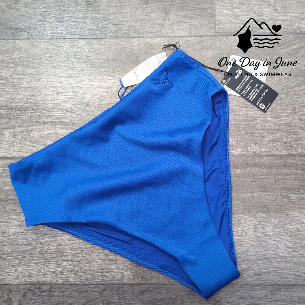 Puma Ribbed High Cut Bikini Bottom Size L